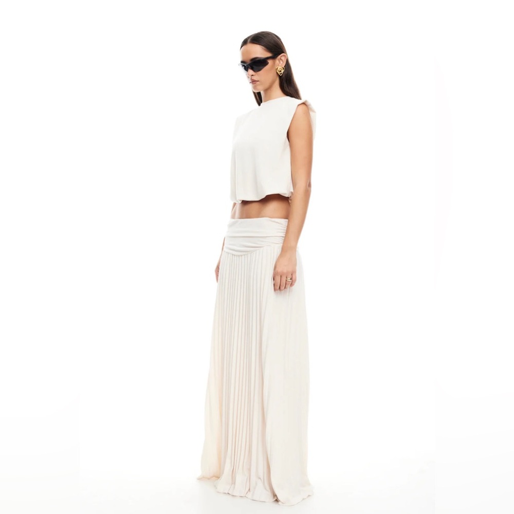 Lioness FIELD OF DREAMS MAXI SKIRT | IVORY B00 - Picture 3 of 7